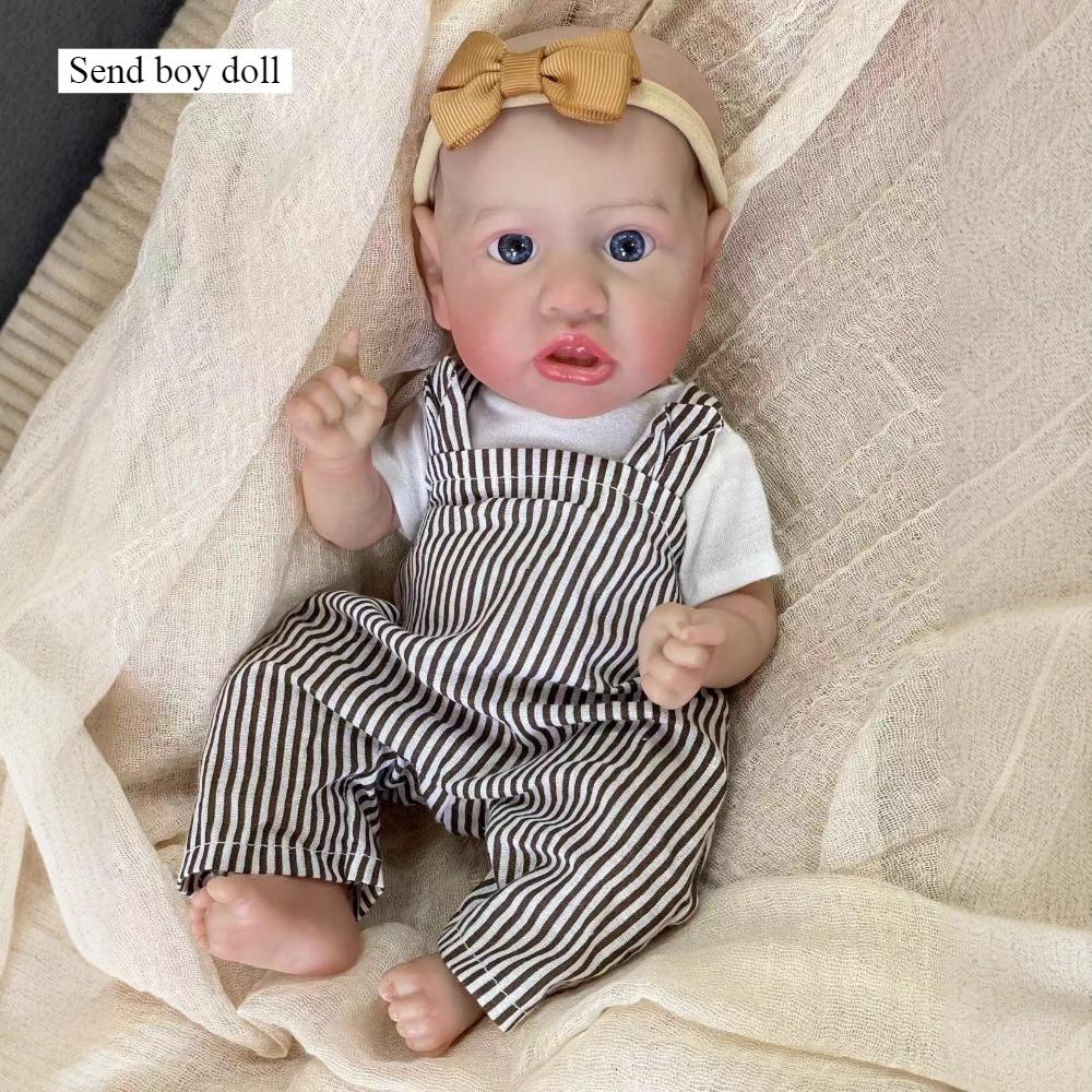 30cm Lifelike Rebirth Simulation Baby Girl Doll Saskia Full Silicone Body Alive Reborn Boy Doll Realistic Painted Skin Newborn Doll Kid's Playmate Toy