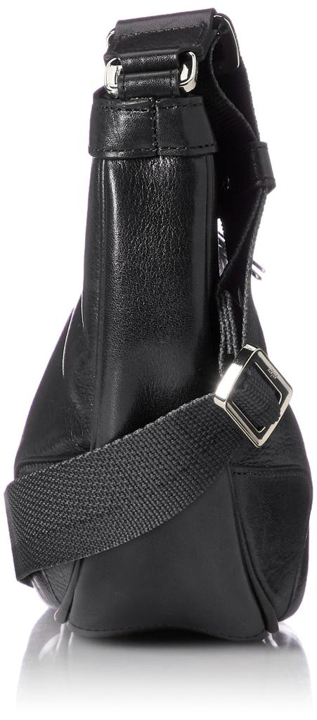Aniary 01-03007 Antique Leather Shoulder Bag, Black