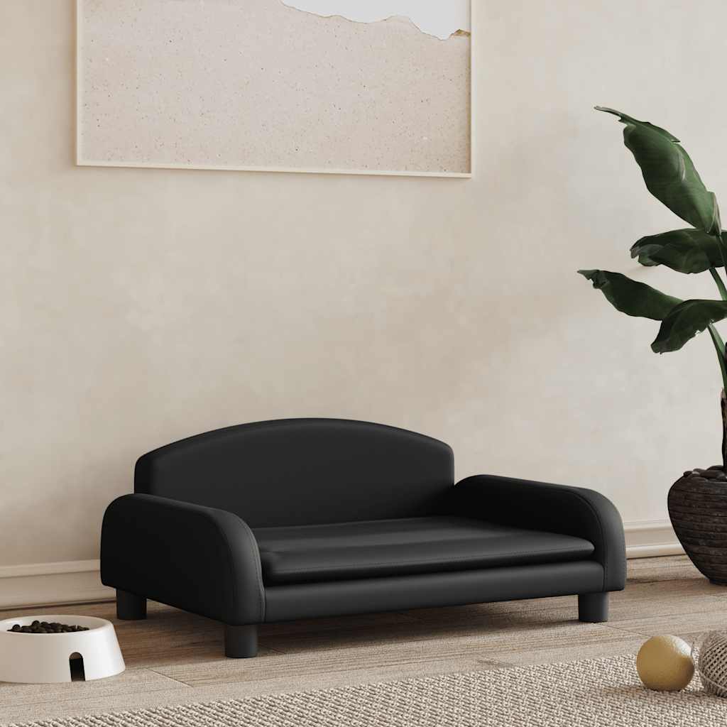 Vidaxl Hundebett, Schwarz, 70X45X30 Cm, Kunstleder