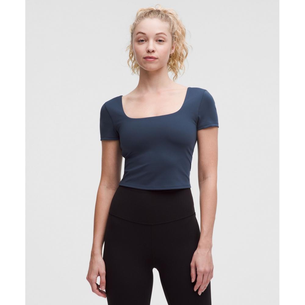 

Lululemon Футболка WUnder Under SmooThcover с квадратным вырезом Club Blue 8