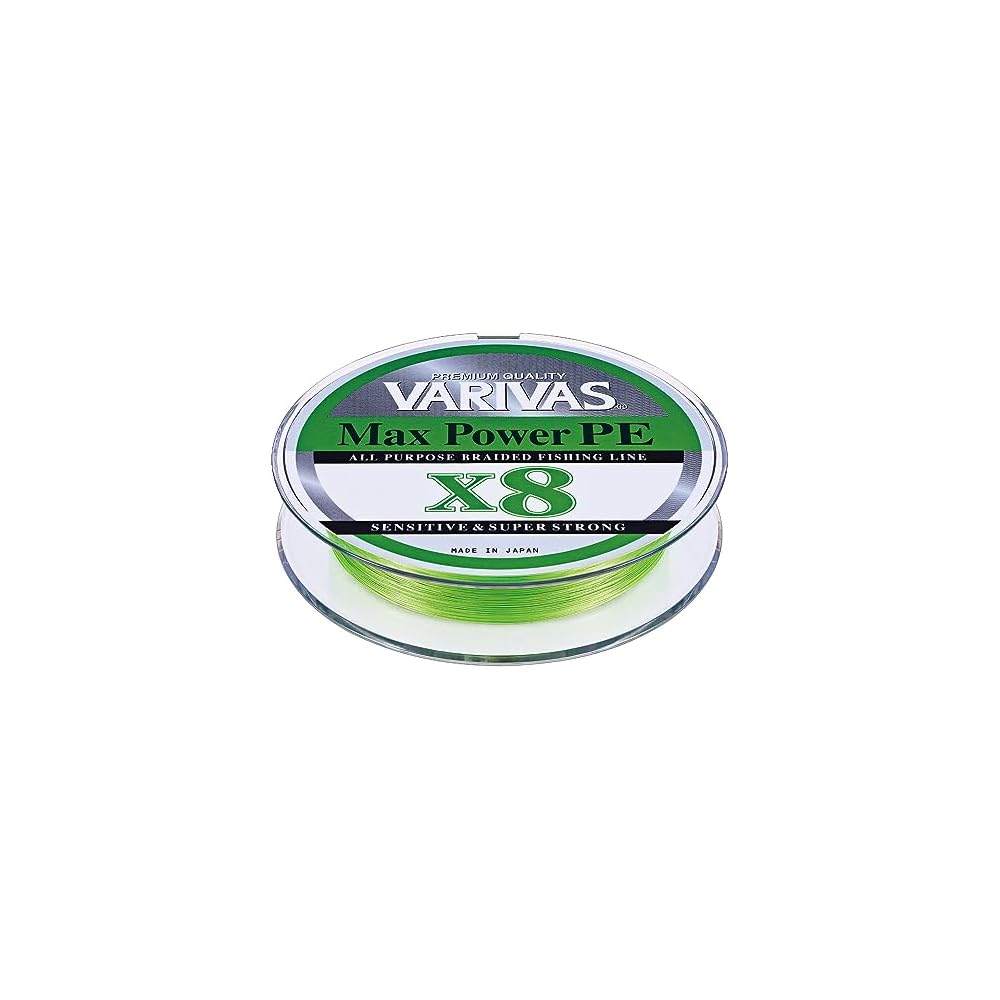Varivas Max Power PE X8 Lime Green Fishing Line 200m 0.8mm