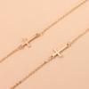 European and American Jewelry, Symmetrical Metal Cross Glasses Chain Female, Simple Temperament Multi-purpose Mask Non-slip Lanyard