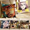 JoJos B-Bizarre Adventure Pillow Case Anti-dustmite Pillowcase Invisible zipper silky Sofa cushion cover