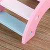 Wooden Hamster Play Bridge Toys   Seesaw Activity Cage for Pet Guinea   Mice Pink