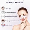 Under Eye Red Light Therapy Device Red Light Therapy Glasses USB Rechargeable 4 Modes Eye Massager for Eye Bags Reduce Dark