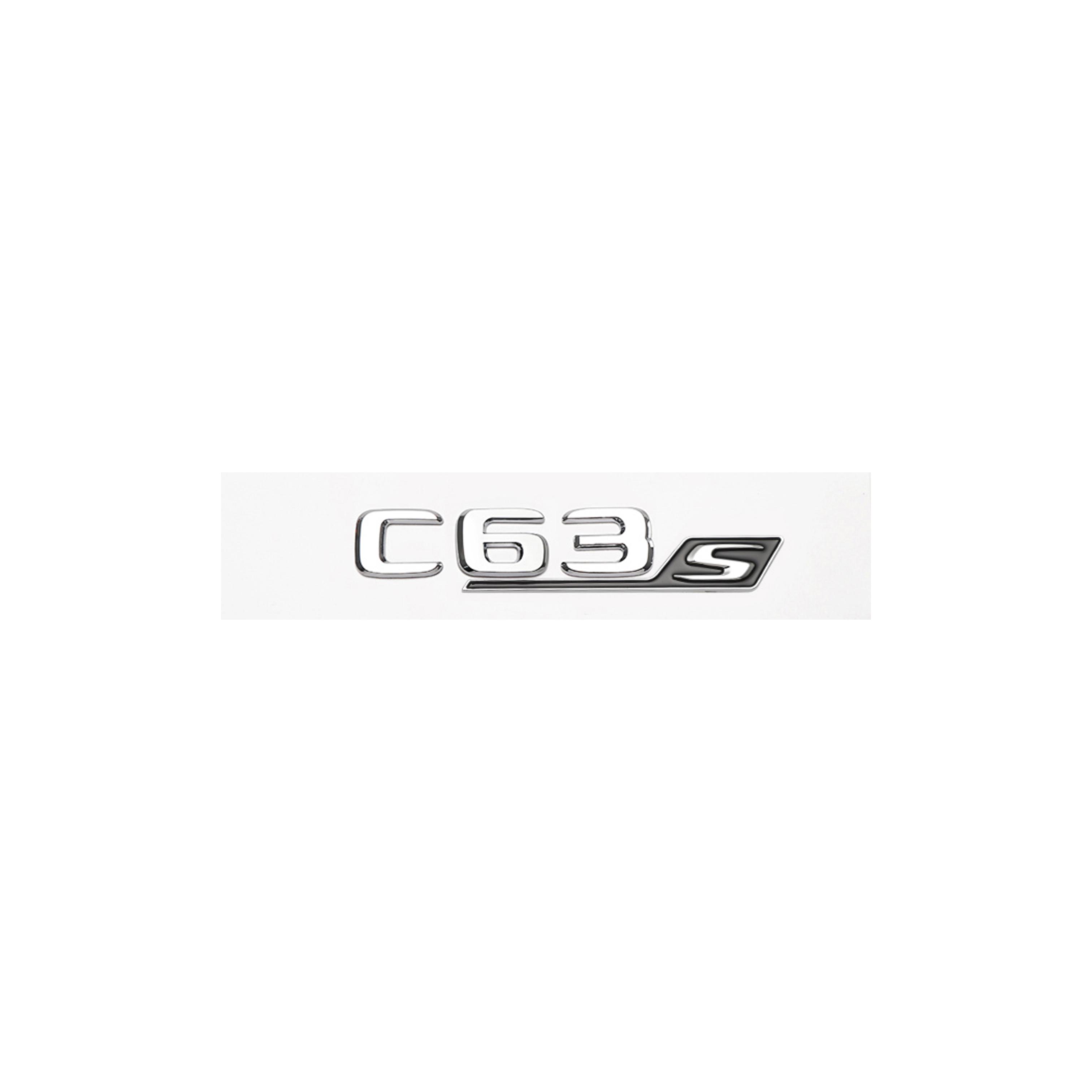 

Chrome Black Red Letters C63S V8BITURBO Emblem Car Fender Trunk Rear Badge Sticker For W205 C205 Series Accessories V8Biturbo(2pcs)
