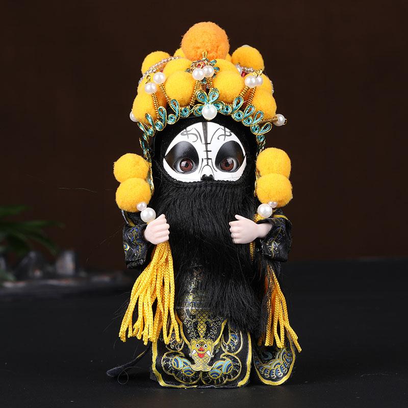 Chinese Opera Character Decoration Silk Doll Peking Opera Mask Doll Chinese Handmade Decorative Gifts Shop decoration Doll
