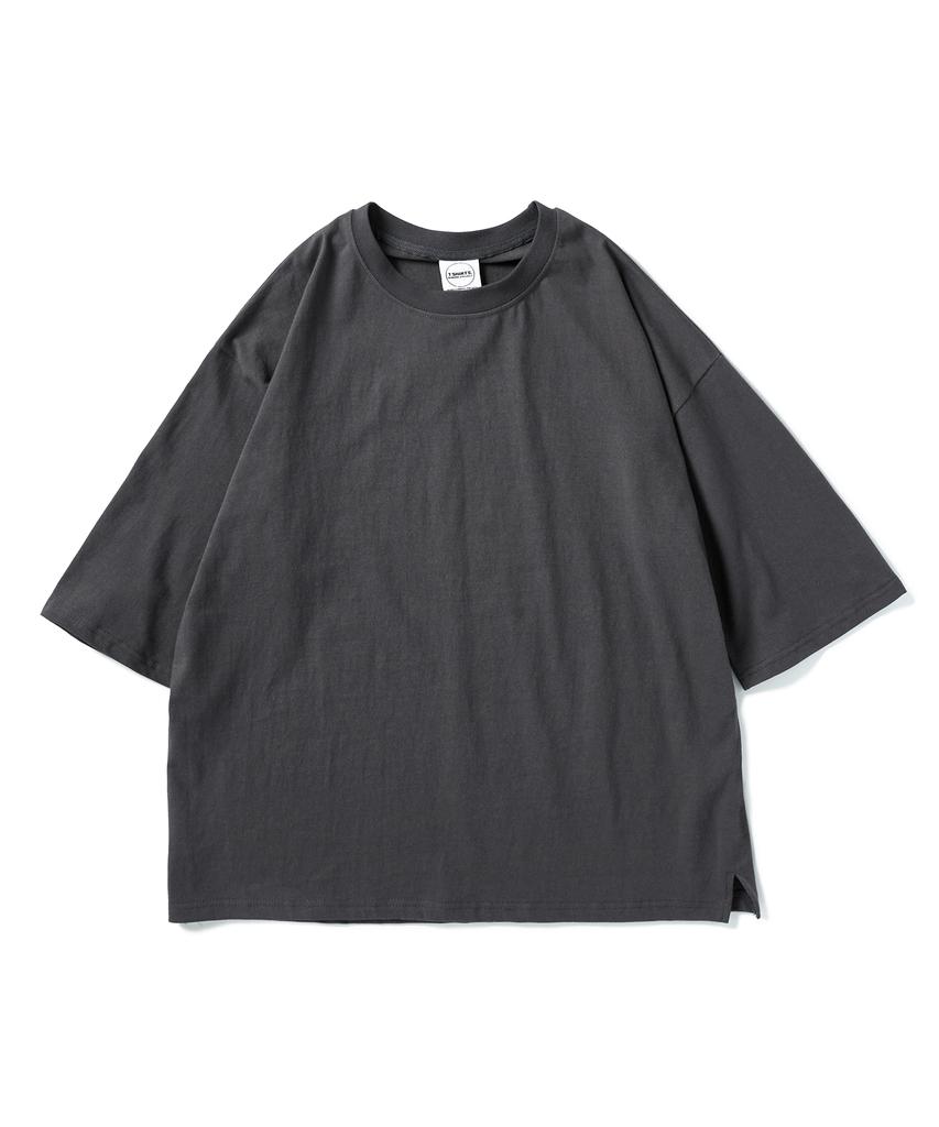 MINIMALPROJECT 3/4 Oversized Short Sleeve T-Shirt Mst142 [Dark Gray]