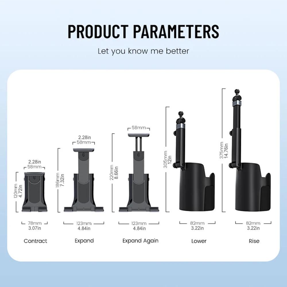Xiaomi Car Cup Tablet Holder Expander with Cell Phone Mount 360 Rotation Smartphone Auto Interior Accessories
