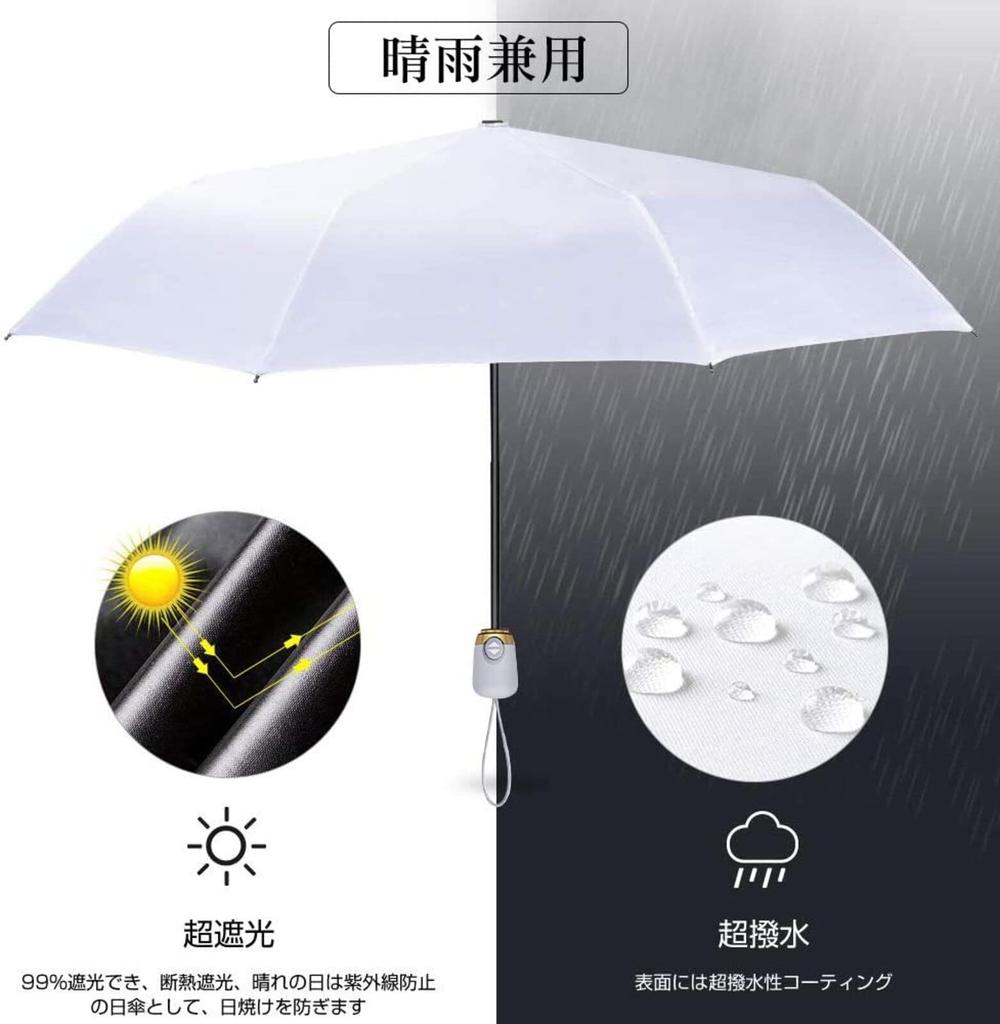 Mogou Folding Automatic Opening and UV Full Sun Suitable for Both Sunny and Rainy with Storage Day Gift Parasol, One-Touch Closing, Protection,