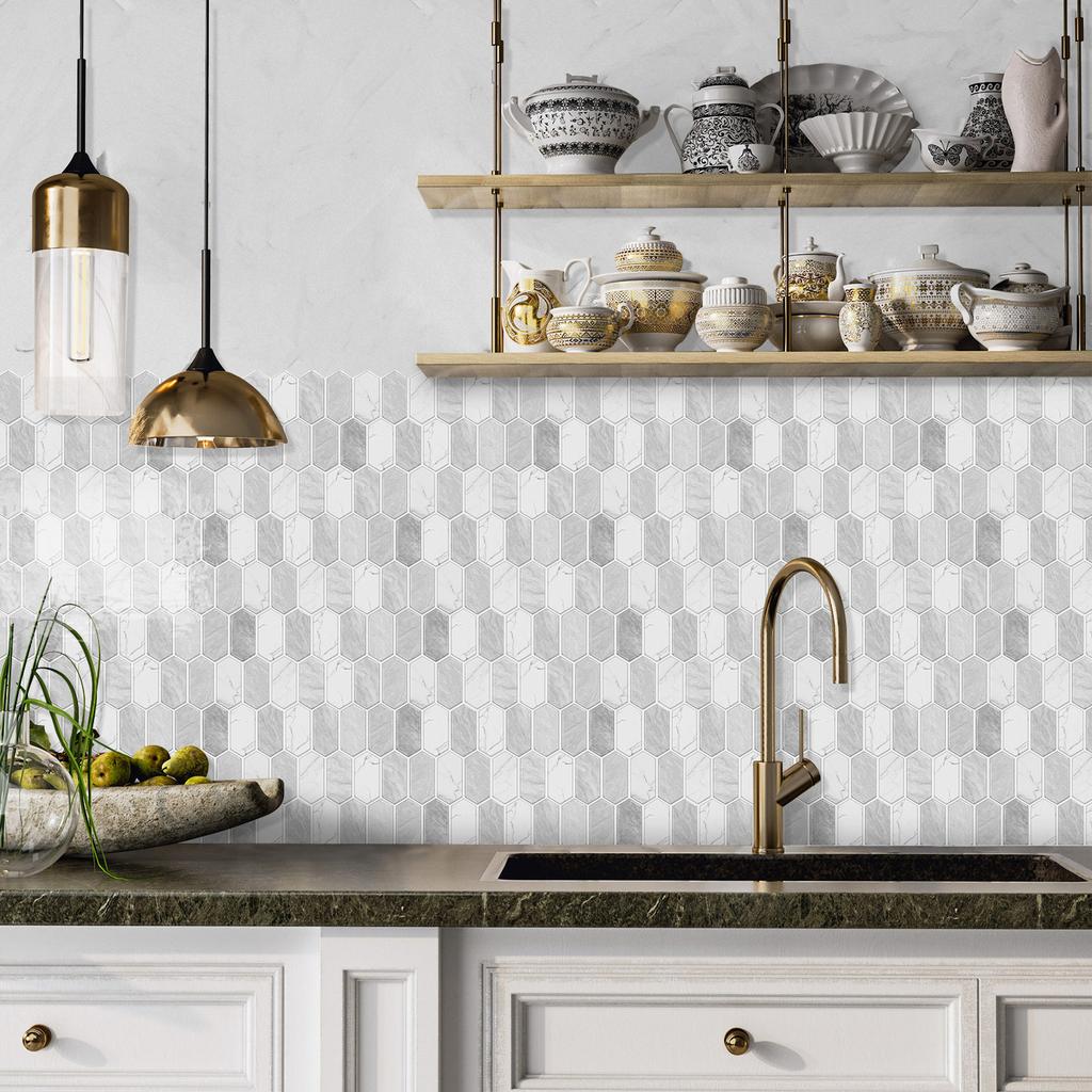 Special-Shaped Retro Brick Pattern Self-Adhesive Tile Sticker, Kitchen Bedroom Waterproof And Anti-Fouling Wall Sticker, Home Remodeling Wallpaper