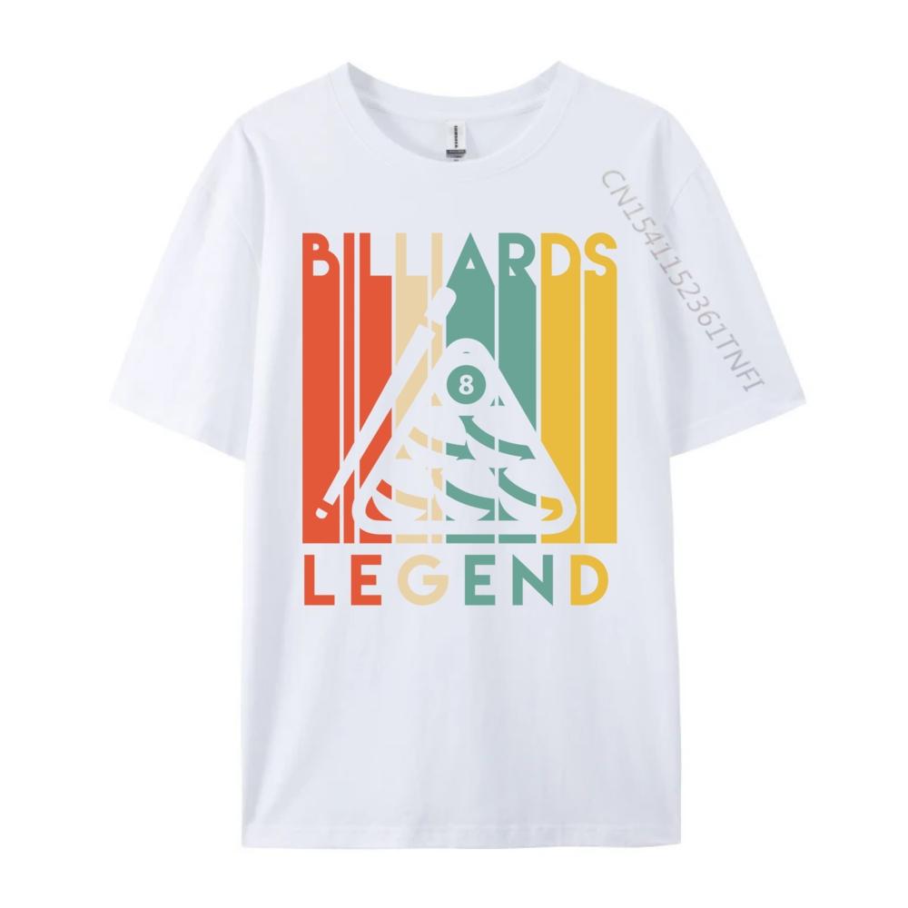 Cool Billiards Legend Vintage T Shirts Funny Gifts Birthday 3XL Men Clothing Luxury Clothes Men Party