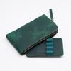Leather Zipper Pen Case Leather For Men Women Holder Bag Pen Pouch Removable Pen Tray Organizer for School Student Stationery