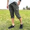 OUTDOOR PRODUCTS Men's Cropped Cargo Pants, 3/4 Length, Moisture-Wicking, Quick-Drying, Available in M, L, and LL (M, Khaki)