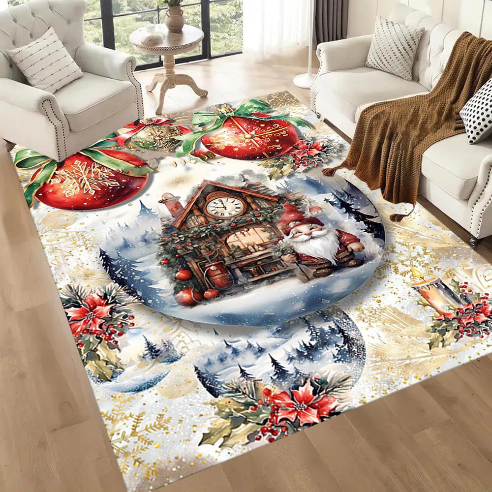 Christmas 101 Floor Rug Office Rug Design for Bedrooms Kitchen Playrooms Foyer Antislip Carpet Decorate Offices Birthday/Christmas Gift