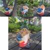 Delightful Resin Gnome Figurine Outdoor Garden Art For Stylish Yard Decorations