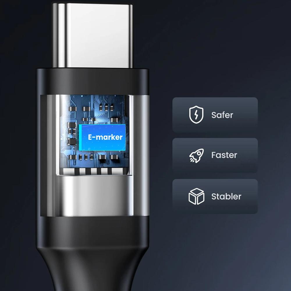 UGREEN 15176 1m PD 100W Fast Charging USB C To USB C Cable for iPhone/Macbook/iPad Data Wire