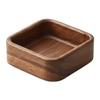 Living Room Decor 10*10*4cm Walnut Snack Bowl Hand-Polished Dish Natural Wood Wax Oil Multi-functional Storage