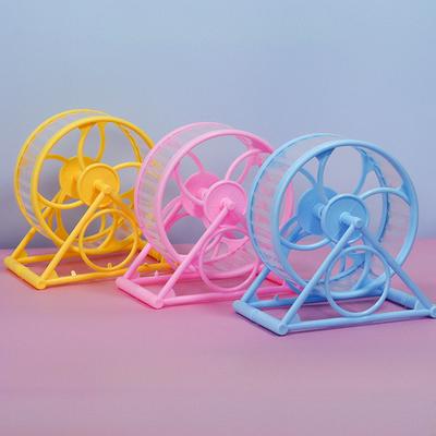 Silent Running Wheel Hamster Running Disc Waterproof Hamster Sports Running Toy Rotating Jogging Wheel Small Pet Cage Accessories