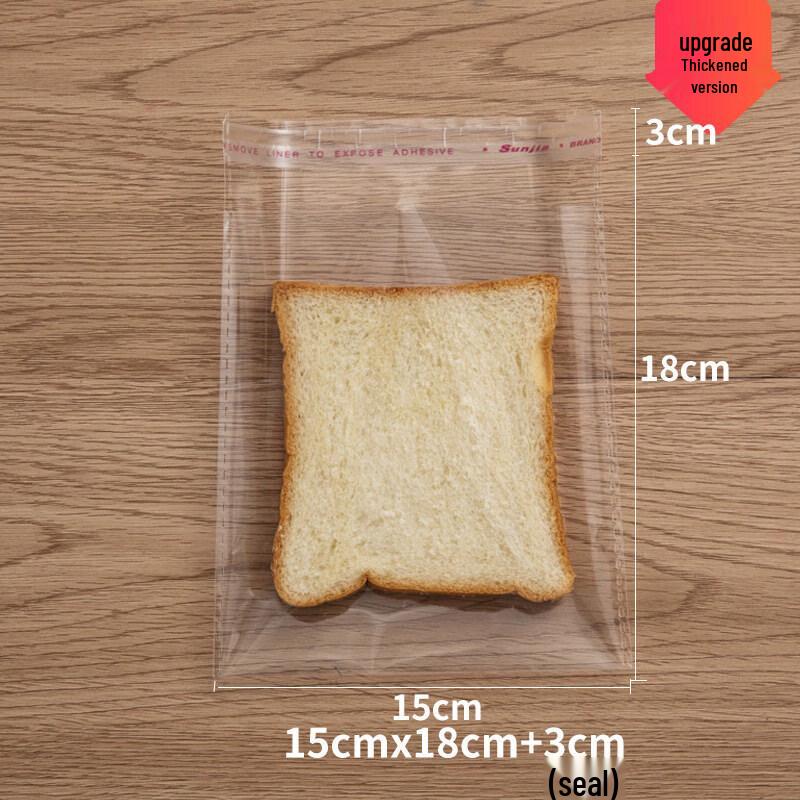 Self-Sealing Transparent Bakery Bags