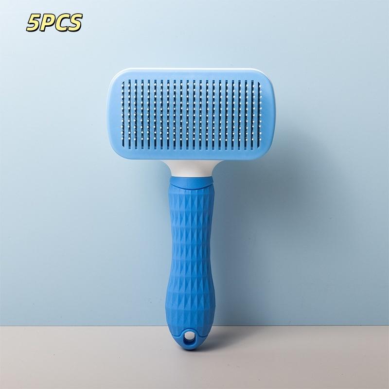 Pet Dog Brush Cat Comb Self Cleaning Pet Hair Remover Brush For Dogs Cats Grooming Tools Pets Dematting Comb Dogs Accessories