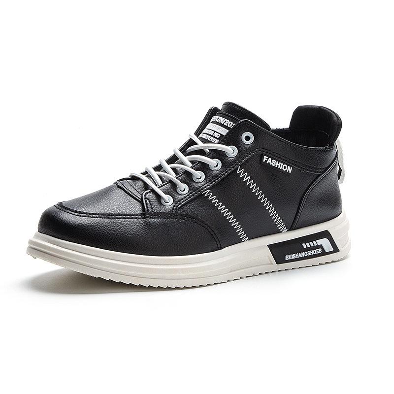 Casual shoes new leather platform youth lightweight sports shoes 39