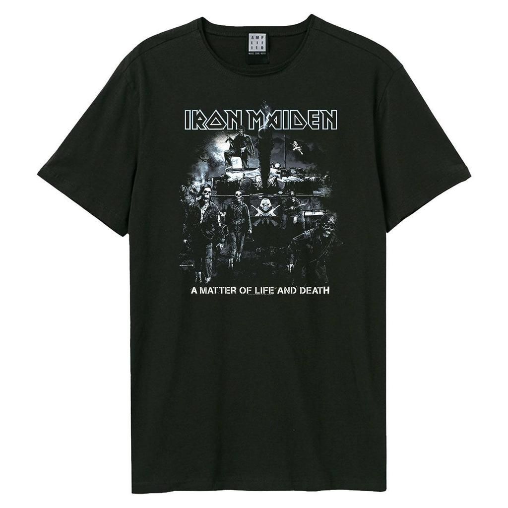 Amplified Koszulka Iron Maiden dla dorosłych „Życie lub śmierć” unisex