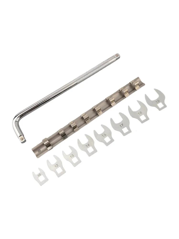 Bent Bar Wrench 3/8 Inch Drive Wrench Greasy Environments 3/8 Drive Ratchet Compatible Double End Socket Excellent Material Gear