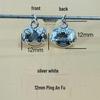 999 Sterling Silver 3D Peace and Fortune Red String Bracelet Charms