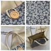 Casual Burlap Handbag Lightweight Shopping Bag Reusable Grocery Beach Bags