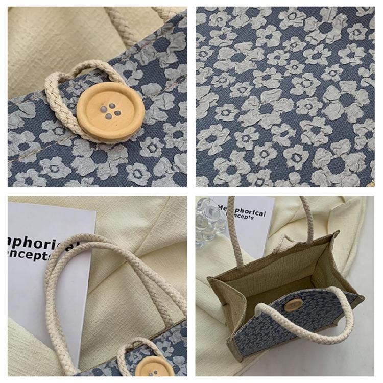 Casual Burlap Handbag Lightweight Shopping Bag Reusable Grocery Beach Bags