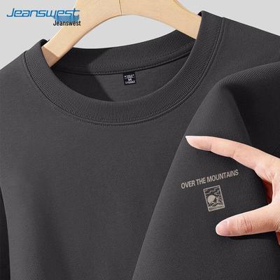 Jeanswest Herren T-Shirt aus reiner Baumwolle, lockere Passform