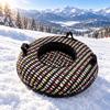 Inflatable Snow Tube Low-Temperature Resistant with Tow Strap Winter