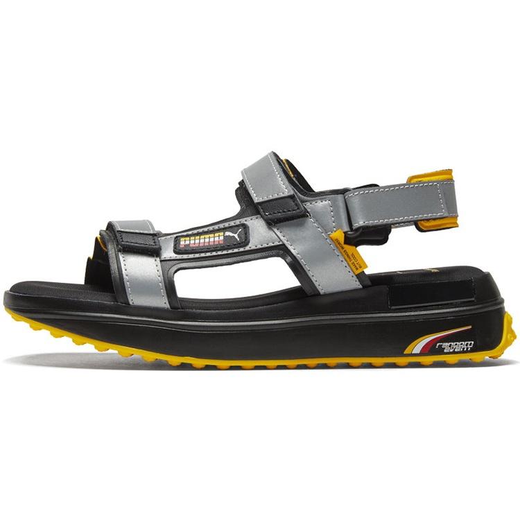 PUMA RIDER SANDAL RANDOMEVENT Black Silver Men s 373459-01 EU 35.5
