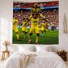 Borussia Dortmund Wanddekoration Wandteppich Kunst Für Haustier-Gedenken Geburtstag Hochzeitsparty Hintergrund Familiengeschenk