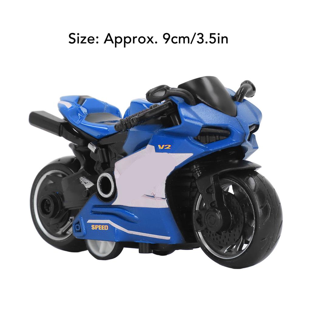 Pull Back Motorcycles Toy Innovative Simulation Alloy Motorcycle Model for Kids Gifts Collection