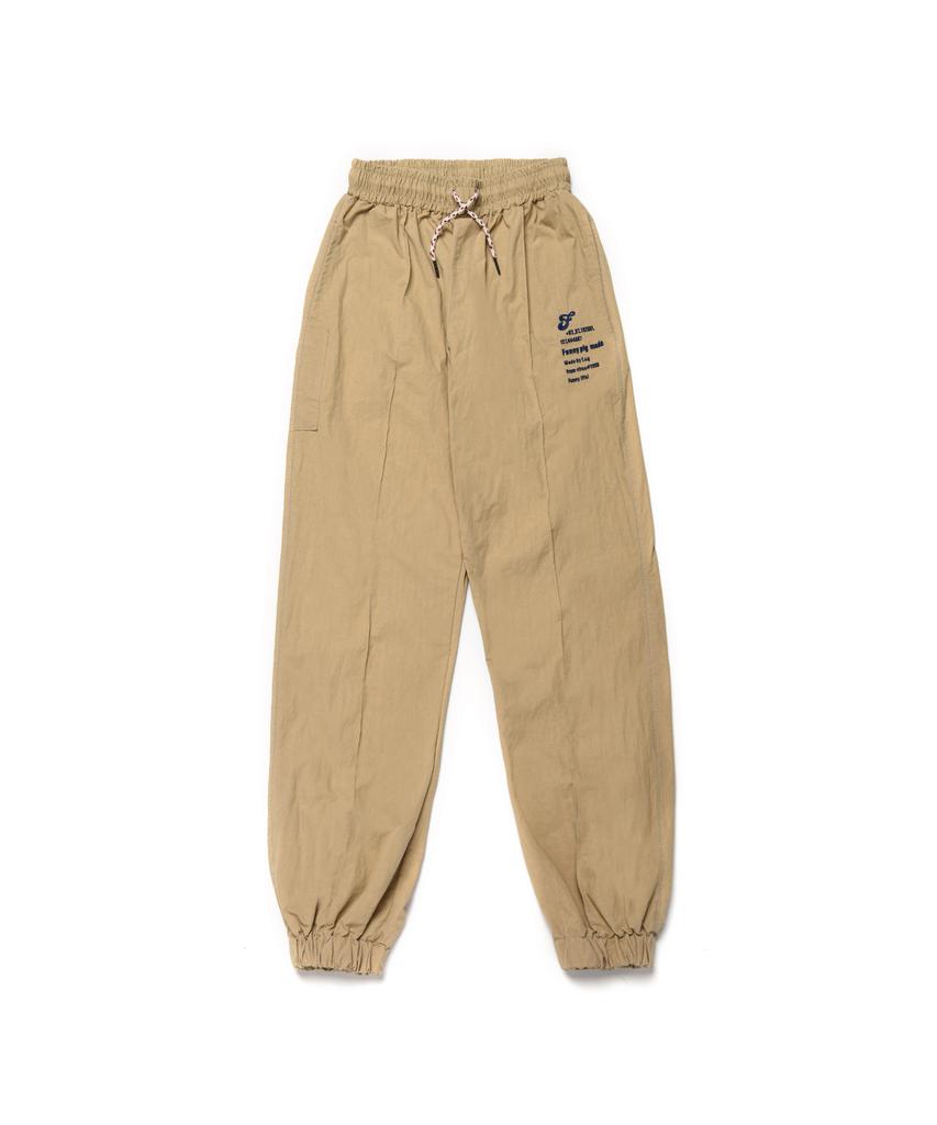 FUNNY PIG MADE Lettering Pants (Beige)