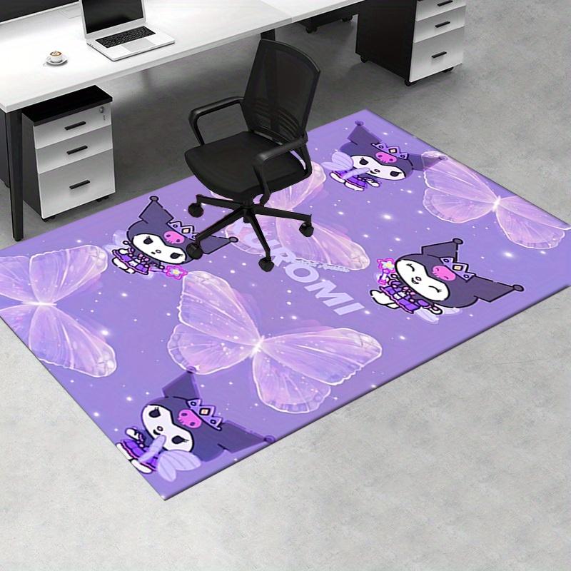 Office Rug Kuromi, Fairy Anti-Slip Rug, Machine Washable for Living Room, Bedroom, Office, Multiple Sizes, Bedroom Mat, Decorative Mat, Durable Mat, L