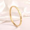 Starry Sky Silver Titanium Steel Bracelet for Women - High-End, Versatile, Full Diamond, Non-Fading Fashion Accessory