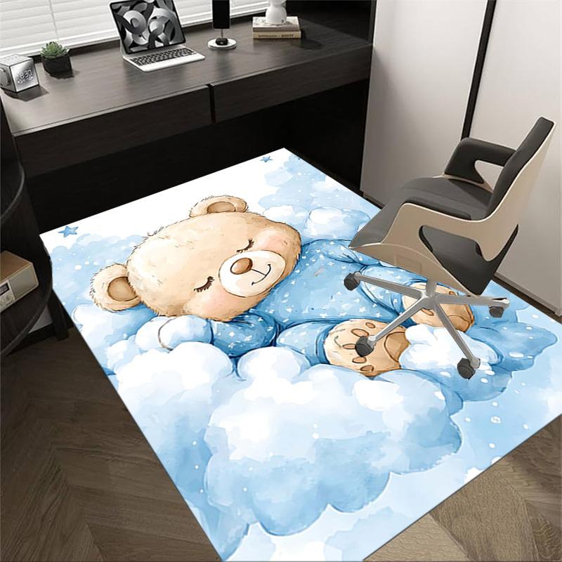 

1PC Bear Non-Slip Floor Carpet Compatible for Office&Living Room&Bedroom&Dining room - Soft & Pattern, Vibrant Colors-H0371 60cm by 90cm