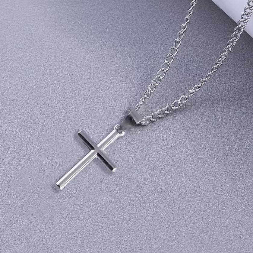 Retro Cross Pendant Necklaces for Women Men Gothic Steampunk Skull Necklace Chain Hip Hop Jewelry Gifts