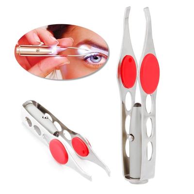 Mini-Licht-Wimpernentfernungspinzette, Epilierer, Pinzetten-Clip, Make-up, LED-Augenbrauen-Haar-Schönheits-Werkzeug