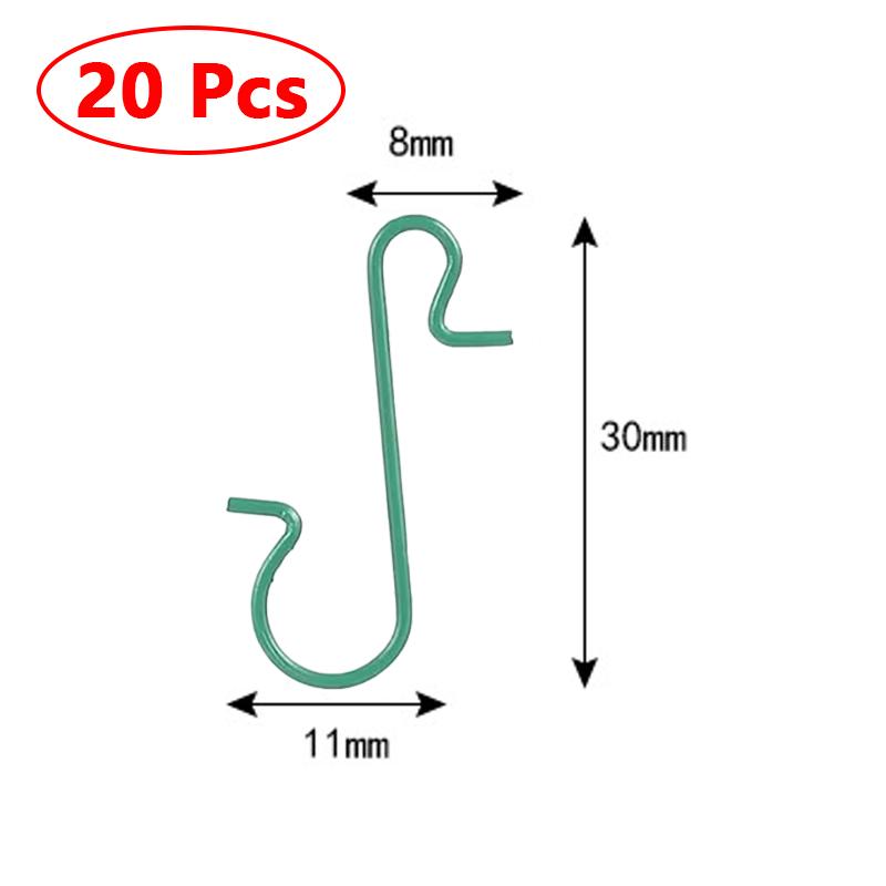 

20/80 шт. Рождественские металлические S-образные крючки, Рождественская елка, Золотые, Серебряные, Подвесные держатели для украшений, Крючок для рождественского украшения дома для вечеринки