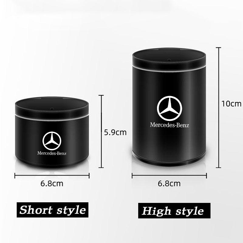 CRV1   Portable Car Ashtray Cigarette Ash Holders With Cover For Mercedes benz E GLK CLS A W204 W213 W221 ML ABR Apple Tree Accessories