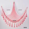 Toy Hammocks Creative Wall Corner Hanging Storage Net Organizer Minimalist Style Woven Cotton Rope Storage Mesh Hammock