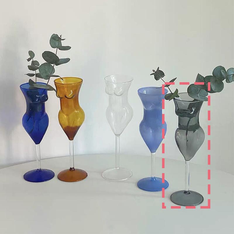Ins Cup Beauty Wine Cup Human Body Half Body Glass Goblet Champagne Cup Creative Home Decoration Ornaments