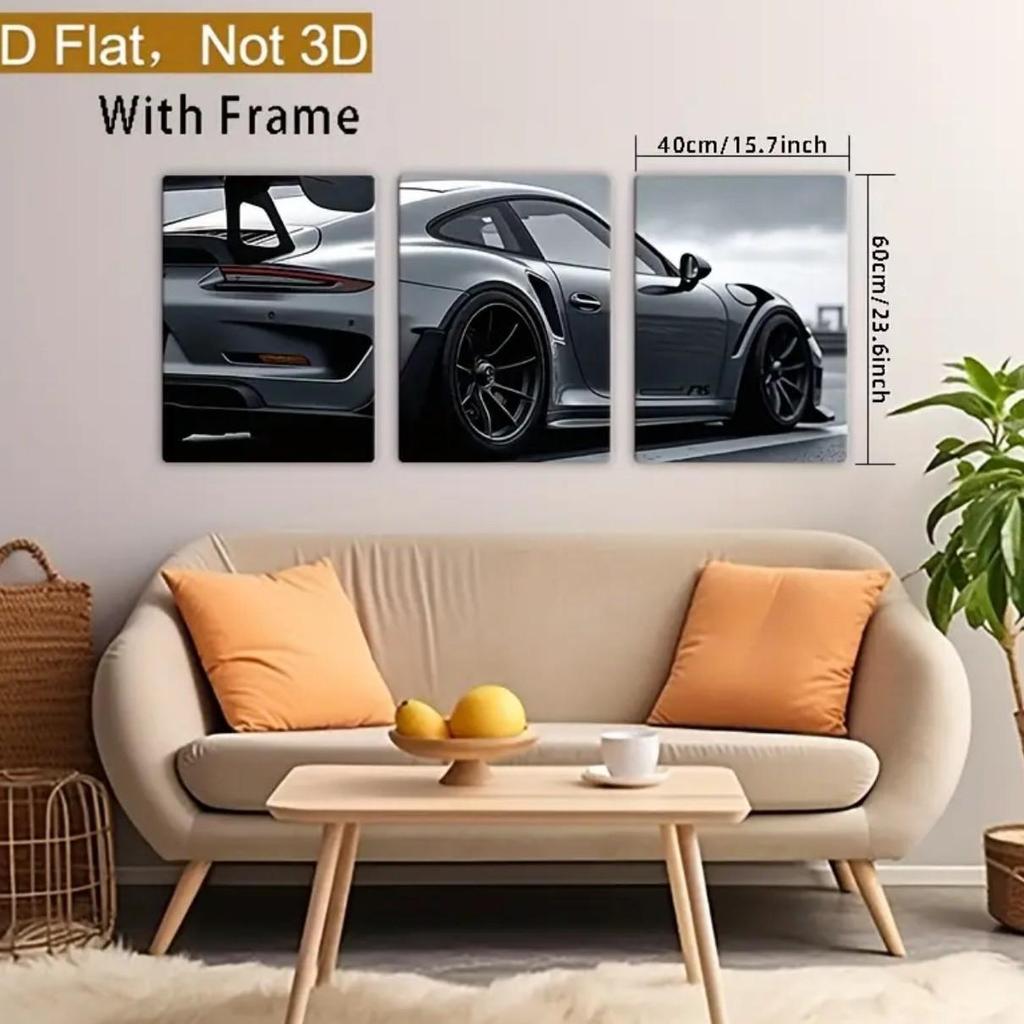 Cross-border Car Racing Poster for Living Room & Bedroom - Buy 1 Get 3