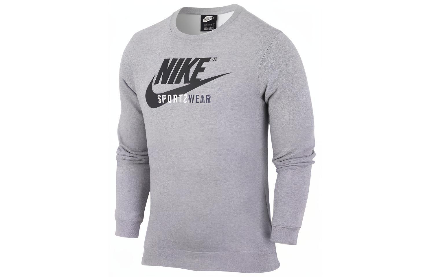 Nike T Shirts Men s Gray Crew Neck Moderate CD8090-063 XXL