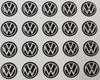 14mm Car Key Badge Emblem Replacement Car Key Stickers For VW Volkswagen Polo Golf 6 Passat Jetta Interior Mouldings NHKS-V41 zj0