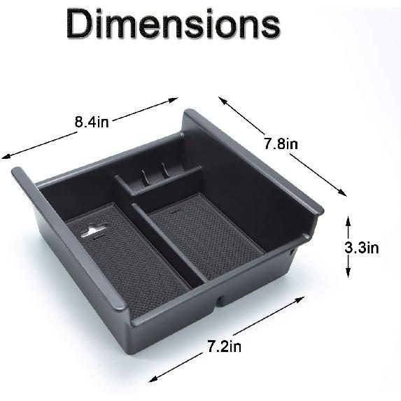 JKCOVER Center Console Organizer Tray Compatible With Toyota 4Runner 2010-   2024 And Kia Telluride -2024 2025 Accessories,Ert Armrest Box Secondary
